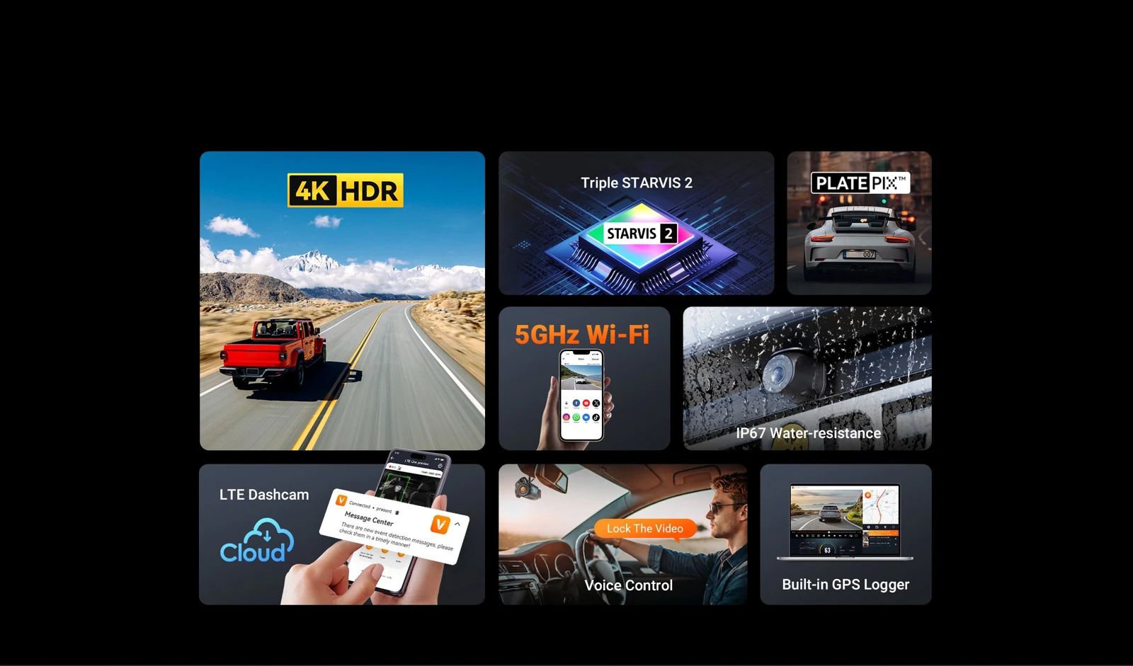 Vantrue Nexus 4 Pro S (N4 Pro S) 3-Channel Dash Cam — N4PS 1 02 