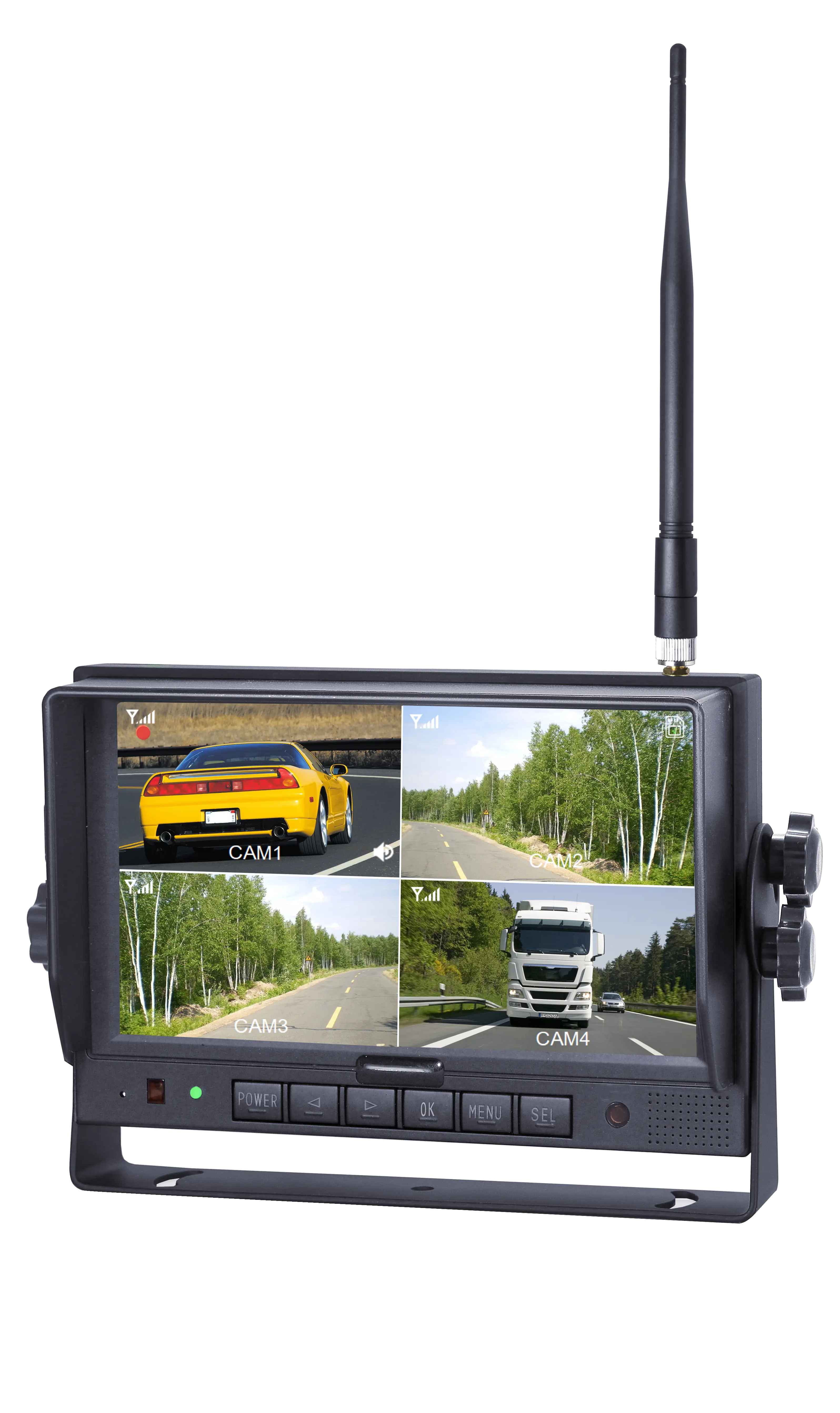 VST-S4203 — VST-M4048 wireless quad-view monitor