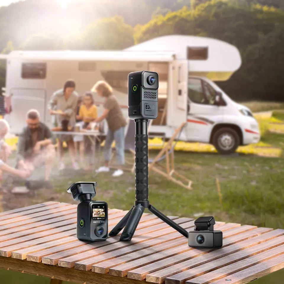 Vantrue E360 handheld battery grip illustration