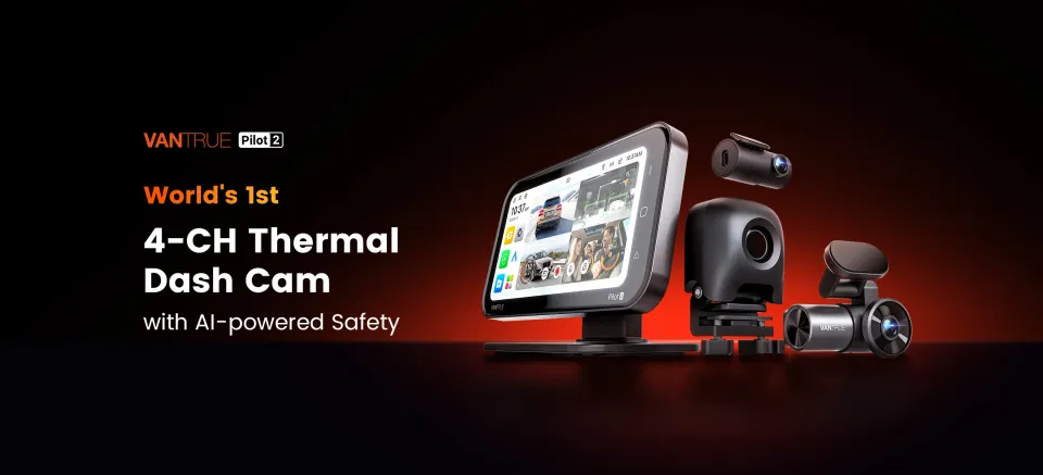 Vantrue Pilot 2 thermal configuration, showing the additional thermal camera