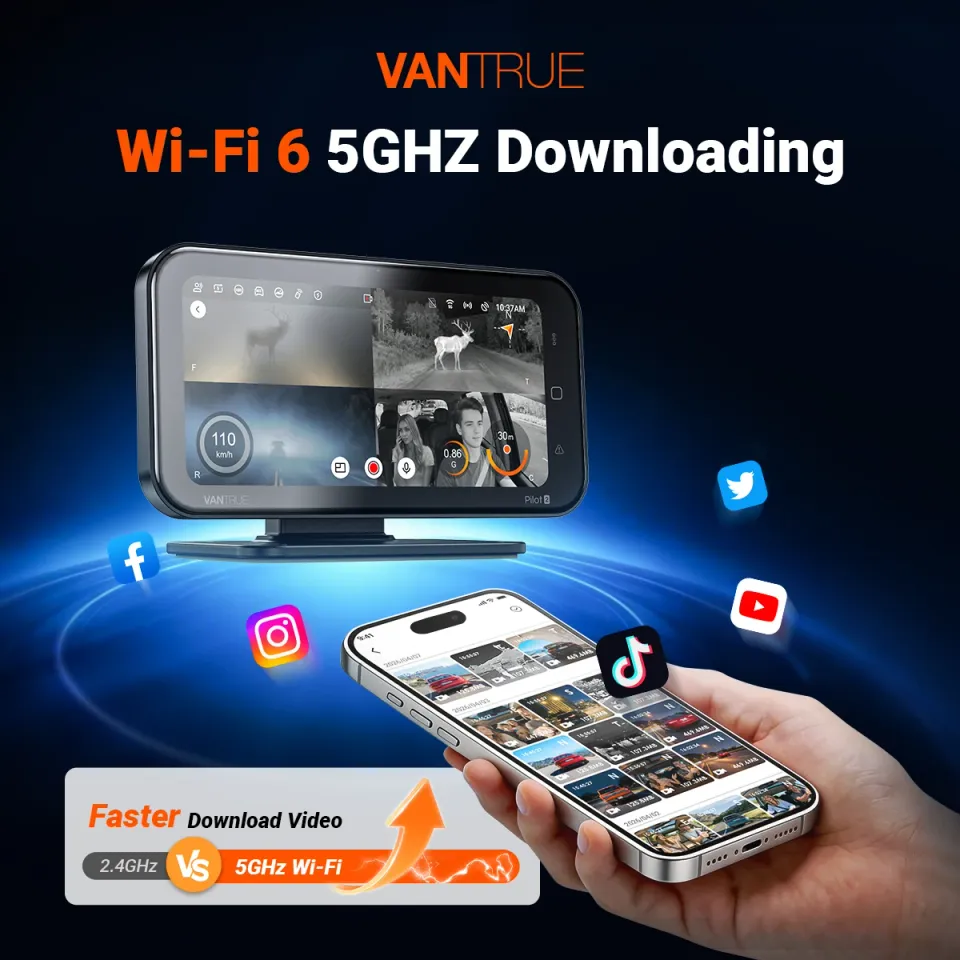 Vantrue Pilot 2 Wi-Fi 6 app connectivity